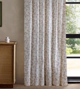 Canter Print Fabric by Scion Dawn Pink