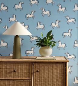 Canter Wallpaper by Scion Denim