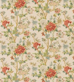 Canton Fabric by GP & J Baker Red/Green