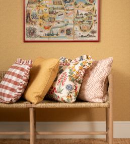 Canvas Fabric by George & Minnie Coral