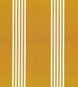 Canvas Stripe Fabric by Ian Mankin Ochre