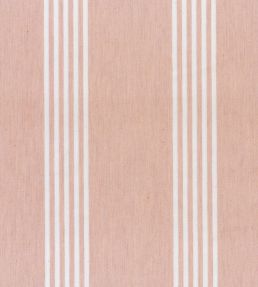 Canvas Stripe Fabric by Ian Mankin Pink