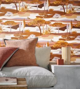 Cap Ferret Wallpaper by Casamance Ocre/Nude