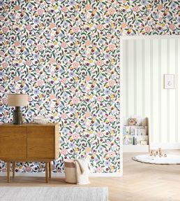 Capucine Wallpaper by Caselio Violet