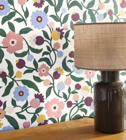 Capucine Wallpaper by Caselio Violet