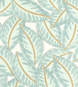 Caracas Wallpaper by Caselio Vert Deau Or