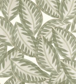 Caracas Wallpaper by Caselio Vert Kaki Or