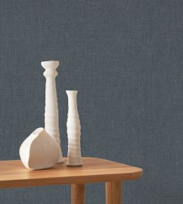 Caractere Wallpaper by Casadeco Bleu Orage