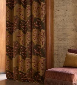 Carcopino Fabric by Nobilis Pink / Green