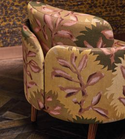 Carcopino Fabric by Nobilis Pink / Green