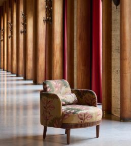 Carcopino Fabric by Nobilis Pink / Green