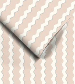 Cari Wave Wallpaper by Woodchip & Magnolia Sand