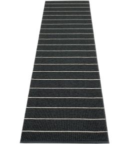 Pappelina Carl Runner rug Black/Charcoal CAX727 Black/Charcoal