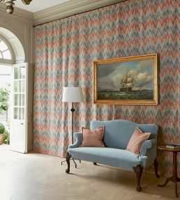 Carlotta Fabric by Colefax and Fowler Red