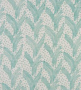 Carnac Fabric by Christopher Farr Cloth Turquoise