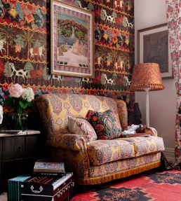 Carnaval Wallpaper by MINDTHEGAP Red Yellow