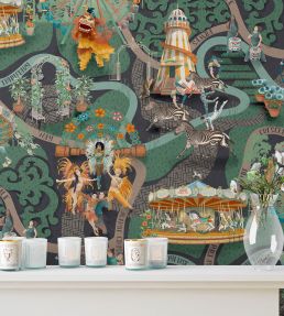 Carnival Map Wallpaper by Brand McKenzie Jade
