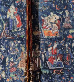 Carnival of Maghreb Wallpaper by MINDTHEGAP Indigo/Red