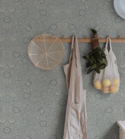 Caroline Wallpaper by Sandberg Indigo Blue