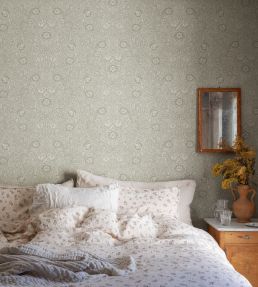 Caroline Wallpaper by Sandberg Moss Green