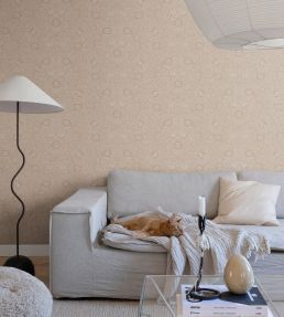 Caroline Wallpaper by Sandberg Terracotta
