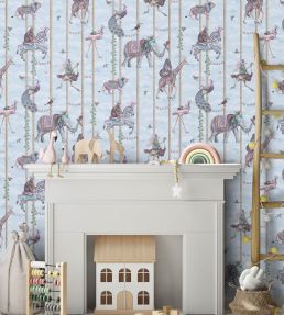 Carousel Wallpaper by Brand McKenzie Blue