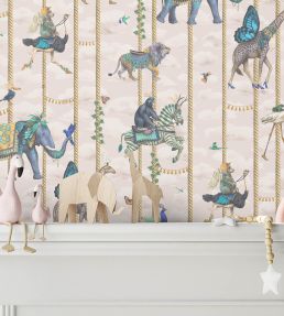 Carousel Wallpaper by Brand McKenzie Linen