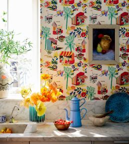 Carretto Del Cibo Wallpaper by MINDTHEGAP Taupe