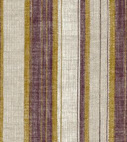 Carskiey Broad Stripe Wallpaper by Fermoie Aubergine/Yellow