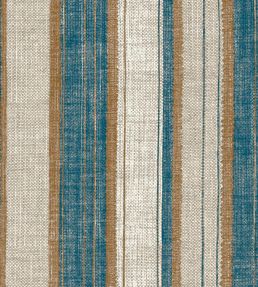 Carskiey Broad Stripe Wallpaper by Fermoie Blue/Brown