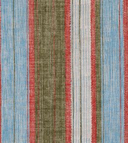 Carskiey Broad Stripe Fabric by Fermoie Blue/Green