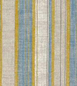 Carskiey Broad Stripe Wallpaper by Fermoie Blue/Yellow