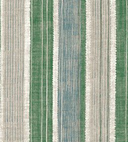 Carskiey Broad Stripe Wallpaper by Fermoie Green/White