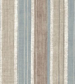 Carskiey Broad Stripe Wallpaper by Fermoie Light Blue/White