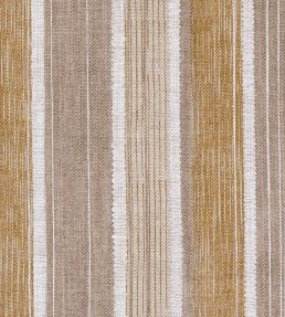 Carskiey Broad Stripe Fabric by Fermoie Neutral/Yellow