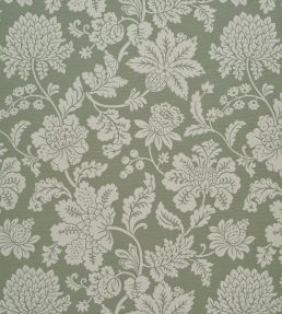 Cartouche Fabric by James Hare Old Green