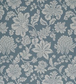 Cartouche Fabric by James Hare Victoria Blue