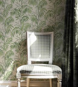Casablanca Afternoon Wallpaper by Langelid Von Bromssen Misty Green