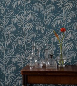 Casablanca Afternoon Wallpaper by Langelid Von Bromssen Smokey Blue