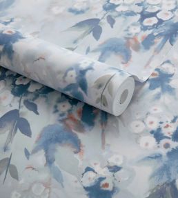 Cascade Wallpaper by 1838 Wallcoverings Cornflower