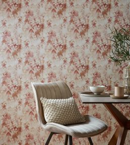Cascade Wallpaper by 1838 Wallcoverings Mango