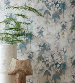 Cascade Wallpaper by 1838 Wallcoverings Opal