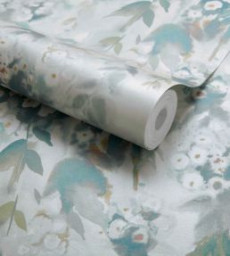 Cascade Wallpaper by 1838 Wallcoverings Opal
