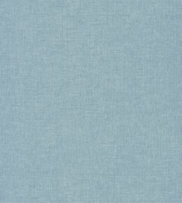 Linen Uni Metallic Wallpaper by Caselio Bleu
