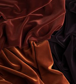 Cashmere Velvet Fabric by de Le Cuona Onyx
