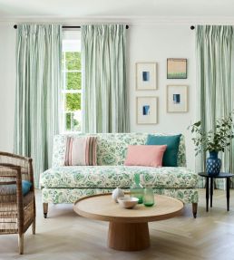Tulsi Stripe Fabric by Jane Churchill Green