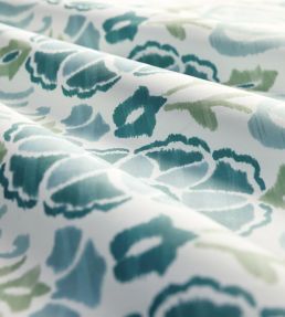 Cassia Fabric by Clarke & Clarke Peacock/Sky