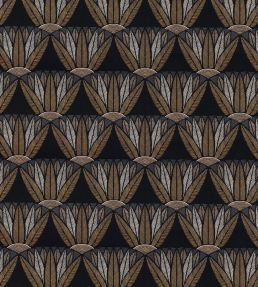 Castalia Wallpaper by Casamance Noir/Mordore