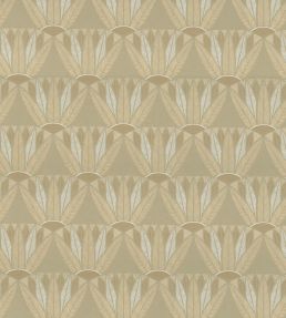 Castalia Wallpaper by Casamance Vert Cendre/Dore