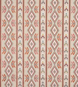 Castille Fabric by Colefax and Fowler Red/Sand